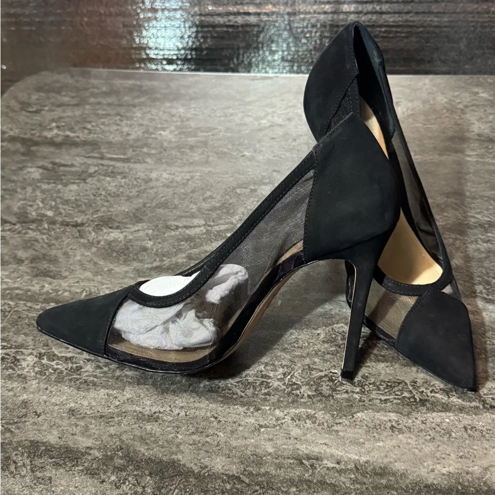 SCHUTZ Myrine Nubuck Pump In Black. Size 6B - Picture 6 of 8
